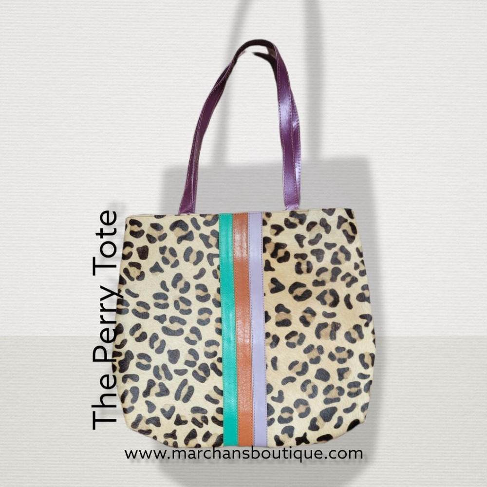 Folklore Leopard Print Tote Bag One Size